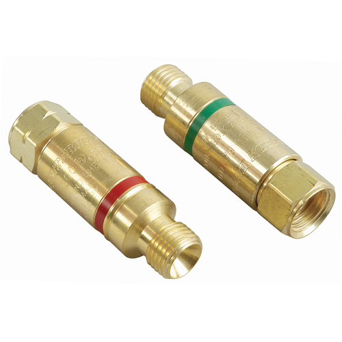Antiretours pare-flammes - Oxy/gaz combustibles, Ensemble pour oxyg&egrave;ne-gaz combustible, Style pour chalumeau Canadian Safety Group Inc.