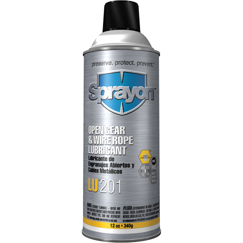 LU201 Open Gear & Wire Rope Lubricant, Aerosol Can Canadian Safety Group Inc.