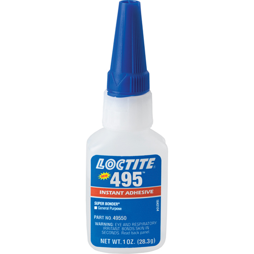 495 Super Bonder&reg; Instant Adhesive, Clear, Bottle, 28.3 g Canadian Safety Group Inc.