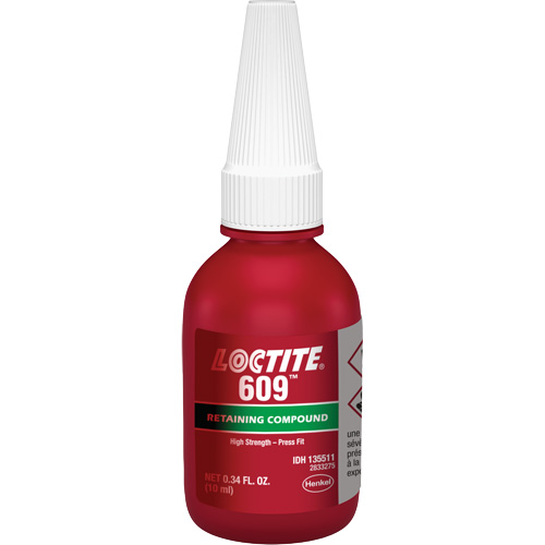 Compos&eacute; de retenue 609 &agrave; usage g&eacute;n&eacute;ral, 10 ml, Bouteille, Vert Canadian Safety Group Inc.