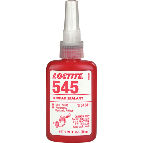 Scellant &agrave; filets 545 hydraulique/pneumatique, Bouteille, 50 ml, -54° C - 149° C/-65° F - 300° F Canadian Safety Group Inc.