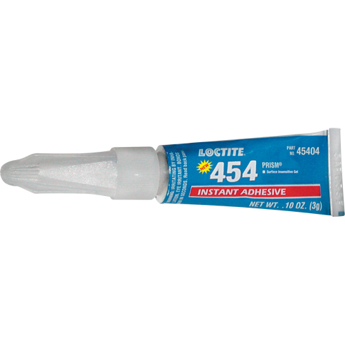 454 Prism&reg; Instant Adhesive Gel, Clear, Tube, 3 g Canadian Safety Group Inc.