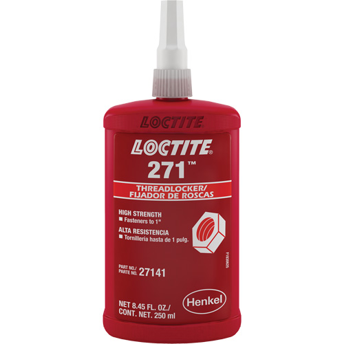 Threadlocker 271 , Red, High, 250 ml, Bottle Canadian Safety Group Inc.