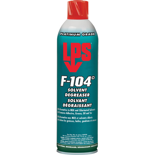Solvant & d&eacute;graissant &agrave; &eacute;vaporation rapide F-104°, Canette a&eacute;rosol Canadian Safety Group Inc.