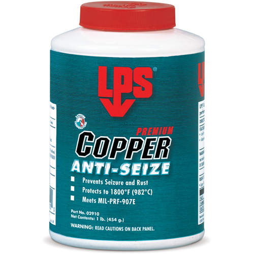 Antigrippant au cuivre, 1/2 lb, Bouteille, 1800°F (982°C) Temp&eacute;rature max. Canadian Safety Group Inc.