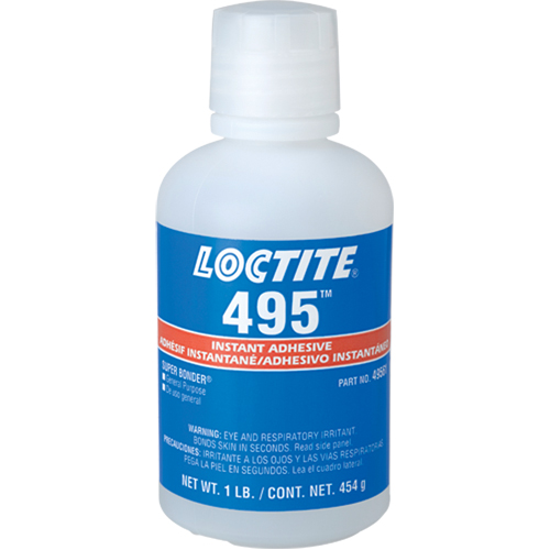 Super Bonder&reg; 495, Clear, Bottle, 454 g Canadian Safety Group Inc.