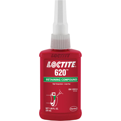 Retaining Compound 620 High Temperature, 50 ml, Bottle, Green Canadian Safety Group Inc.