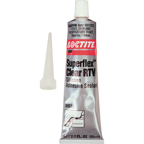 Scellant adh&eacute;sif &agrave; la silicone Superflex RTV, Tube, Transparent Canadian Safety Group Inc.