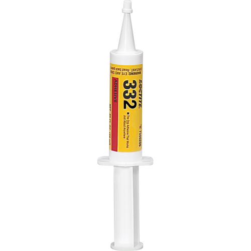 Adh&eacute;sif structurel 332 pour environnements s&eacute;v&egrave;res, 623 g, Seringue, Ambr&eacute;e Canadian Safety Group Inc.