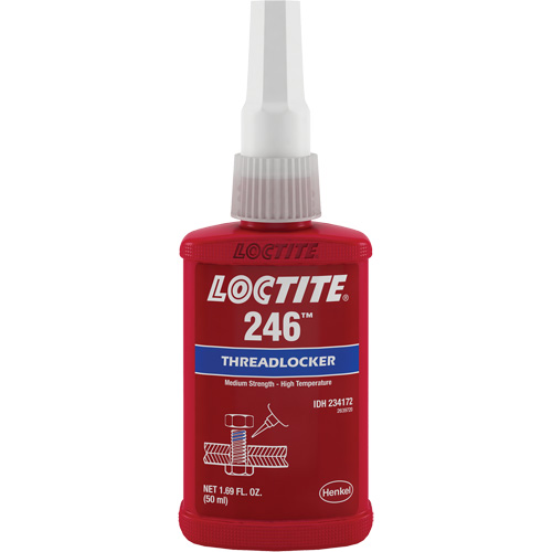 Compos&eacute; de blocage 246 temp&eacute;rature &eacute;lev&eacute;e, Bleu, Moyen, 10 ml, Bouteille Canadian Safety Group Inc.