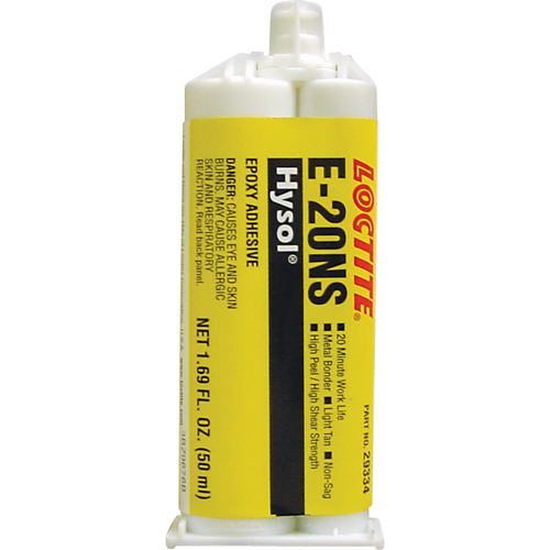 &eacute;poxyde Hysol E-20NS, Deux composants, Cartouche double, 120 g, Havane Canadian Safety Group Inc.