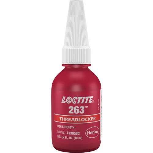 Compos&eacute; de blocage 263 s&eacute;chage rapide, Rouge, &eacute;lev&eacute;, 10 ml, Bouteille Canadian Safety Group Inc.