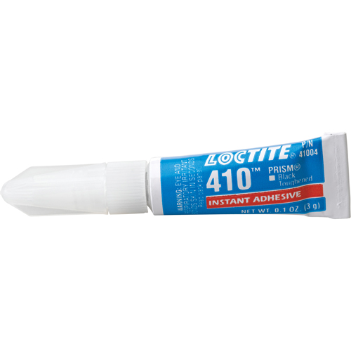 410 Instant Adhesive, Black, Tube, 3 g Canadian Safety Group Inc.