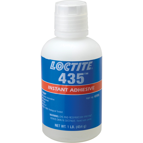 435 Surface Insensitive Instant Adhesive, Clear, Bottle, 454 g Canadian Safety Group Inc.