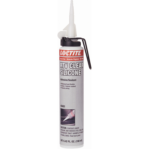 Scellant adh&eacute;sif &agrave; la silicone Superflex RTV, Cartouche, Transparent Canadian Safety Group Inc.