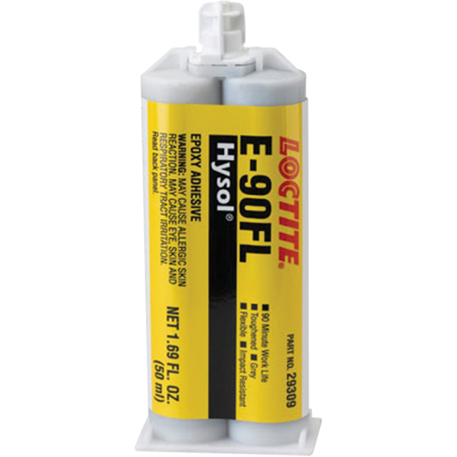 Adh&eacute;sif Hysol E-90FL, 102 g, Cartouche double, Deux composants, Gris Canadian Safety Group Inc.