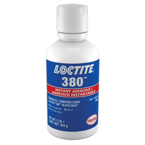 Adh&eacute;sif instantan&eacute; durci 380, Noir, Bouteille, 453 g Canadian Safety Group Inc.