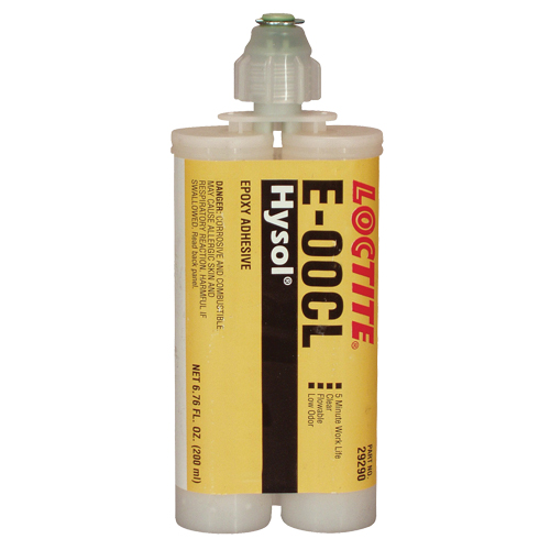 E-00CL Structural Adhesives, 200 ml, Dual Cartridge, Two-Part, Clear Canadian Safety Group Inc.