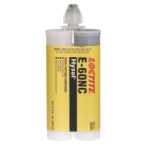 Adh&eacute;sifs structuraux non corrosifs pour les composants &eacute;lectriques E-60NC, 400 ml, Cartouche double, Deux composants, Noir Canadian Safety Group Inc.