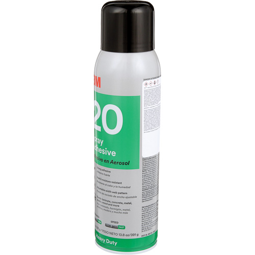 20 Heavy Duty Spray Adhesive, Clear, Aerosol Can Canadian Safety Group Inc.