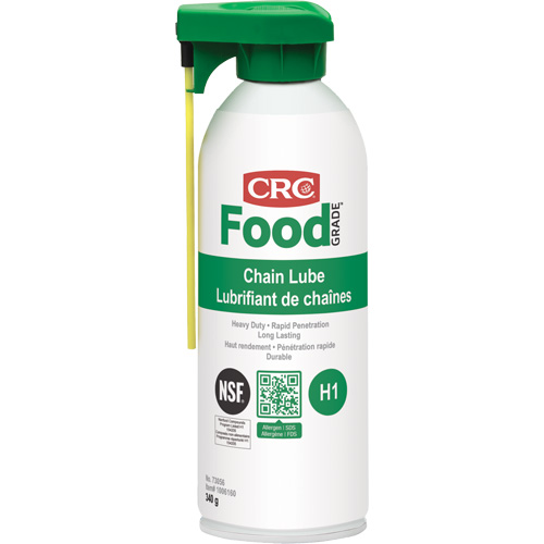 Lubrifiant &agrave; chaîne pour usine alimentaire, Canette a&eacute;rosol Canadian Safety Group Inc.