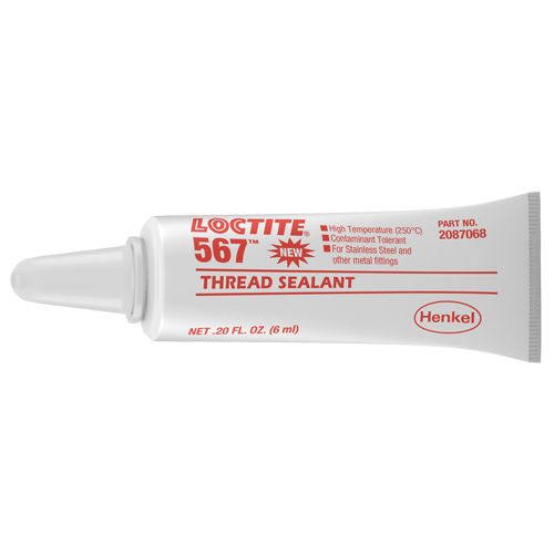 Scellant &agrave; filet haute temp&eacute;rature 567, Tube, 6 ml,  Canadian Safety Group Inc.