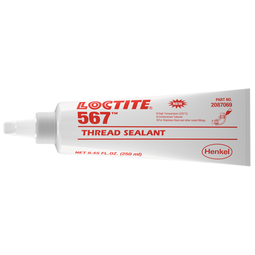 567 High Temperature Thread Sealant, Tube, 250 ml, -53.88° C - 204° C/-65° F - 400° F Canadian Safety Group Inc.