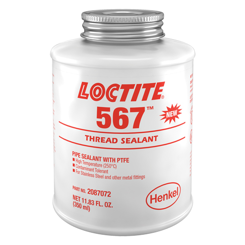 567 High Temperature Thread Sealant, Brush Top Bottle, 350 ml, -53.88° C - 204° C/-65° F - 400° F Canadian Safety Group Inc.