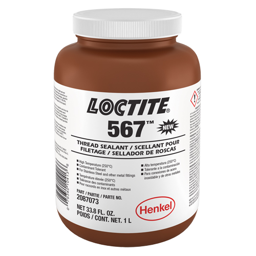 Scellant &agrave; filet haute temp&eacute;rature 567, Bouteille, 1 L,  Canadian Safety Group Inc.