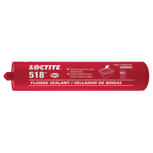 518 Flange Sealant, Cartridge, Red Canadian Safety Group Inc.