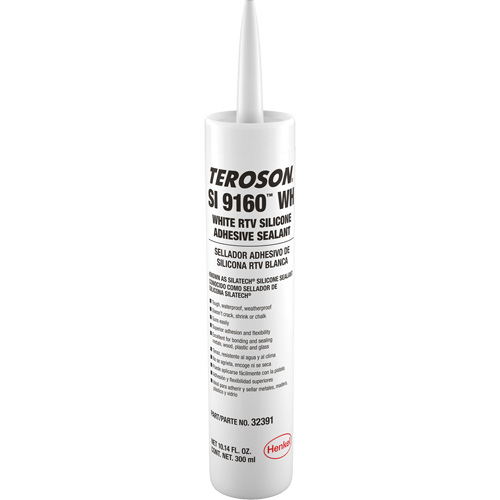 Scellant &agrave; la silicone Teroson SI 9160, Cartouche, Blanc Canadian Safety Group Inc.