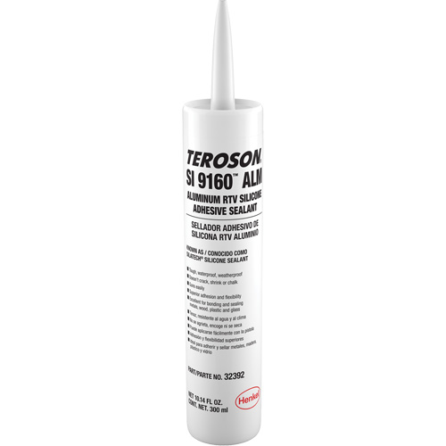 Scellant &agrave; la silicone Teroson SI 9160, Cartouche, Aluminium Canadian Safety Group Inc.