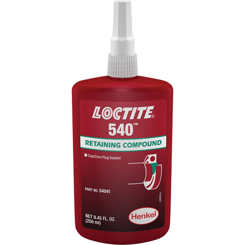 Compos&eacute; de retenue Loctite 540, 250 ml, Bouteille, Bleu Canadian Safety Group Inc.