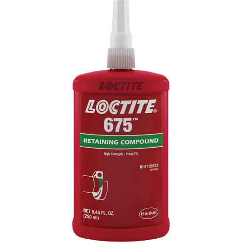 Compos&eacute; de blocage Loctite 675, 250 ml, Bouteille, Vert Canadian Safety Group Inc.