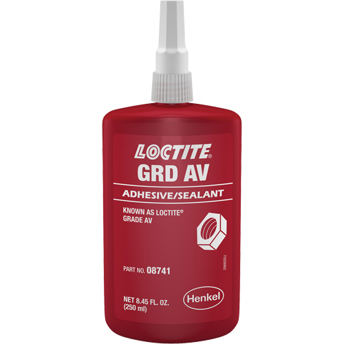 Compos&eacute; de blocage de calibre lettre AV, Rouge, &eacute;lev&eacute;, 250 ml, Bouteille Canadian Safety Group Inc.