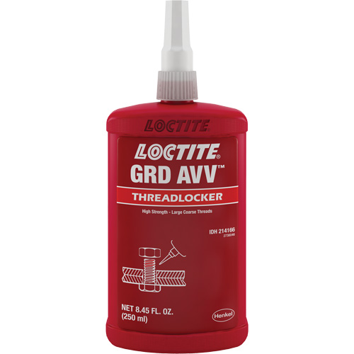 Compos&eacute; de blocage de calibre lettre AVV, Rouge, &eacute;lev&eacute;, 250 ml, Bouteille Canadian Safety Group Inc.