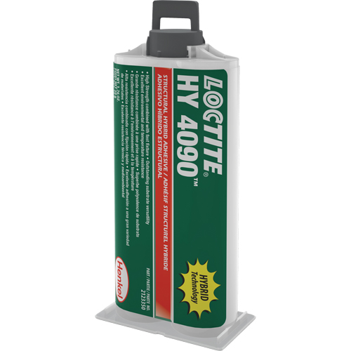 Adh&eacute;sif hybride pour r&eacute;parations structurales HY 4090, Deux composants, Cartouche double, 50 g, Blanc cass&eacute; Canadian Safety Group Inc.