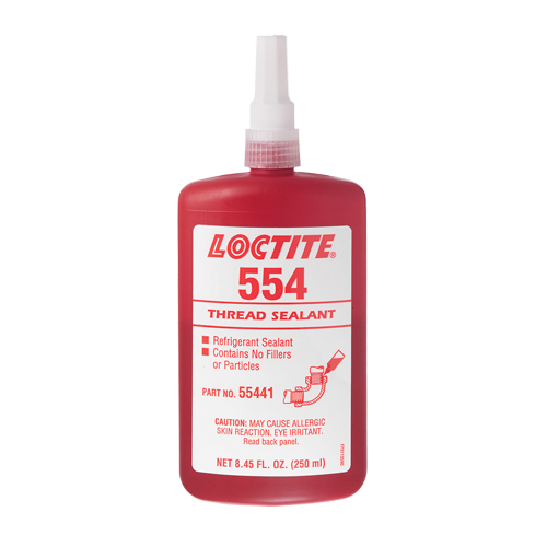 554 Thread Sealant, Bottle, 10 ml, -53.89° C - 148.89° C/-65°F - 300°F Canadian Safety Group Inc.