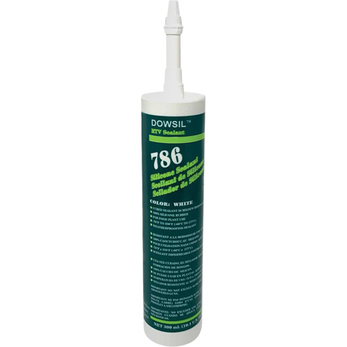 Dowsil 786 Silicone Sealant, 300 ml, Cartridge, White Canadian Safety Group Inc.