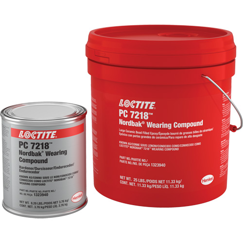 Wearing Compound 7218, 25 lbs., Pail, Two-Part, Grey Canadian Safety Group Inc.