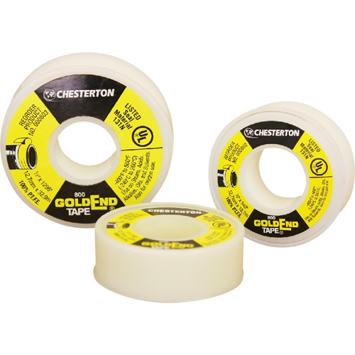 GoldEnd PTFE Sealing, Tape, 1/2" x 540", -240° C - 260° C/-400° F - 500° F Canadian Safety Group Inc.