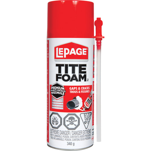 Titefoam Gaps & Cracks Insulating Foam Sealant, Aerosol Can, White Canadian Safety Group Inc.