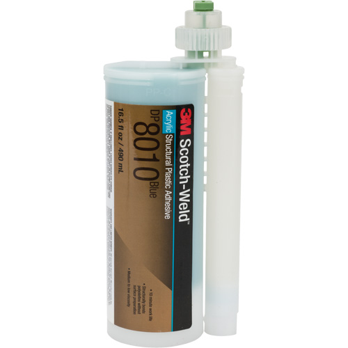 Adh&eacute;sif structural pour composants en plastique Scotch-Weld, Deux composants, Cartouche, 490 ml, Bleu Canadian Safety Group Inc.