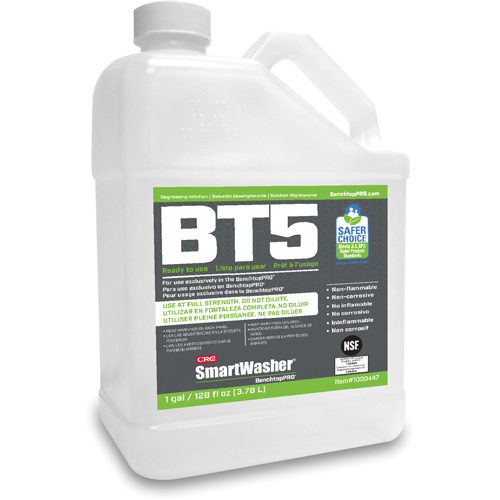 Solution de d&eacute;graissage BT5 pr&ecirc;te &agrave; lemploi, Cruche Canadian Safety Group Inc.