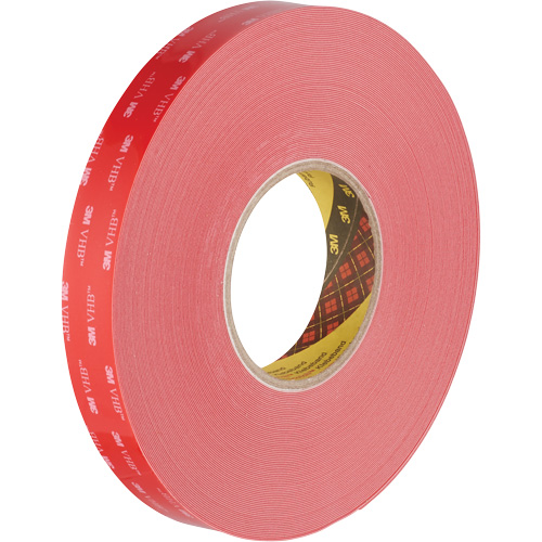 VHB Tape, 32.9 m (108') L x 1117.6 mm (44") W, 0.015 mm, Acrylic Canadian Safety Group Inc.