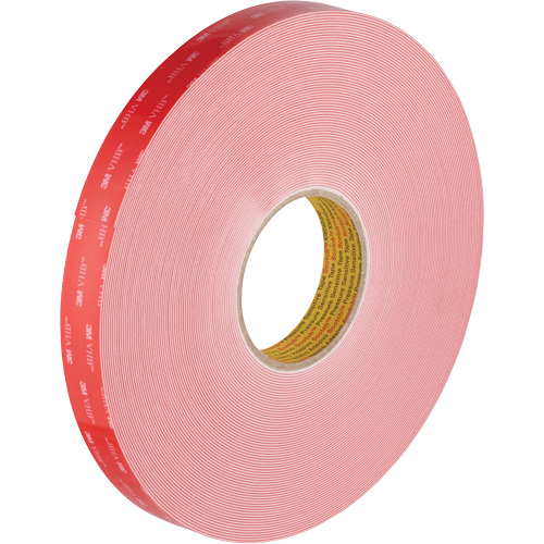 VHB Tape, 32.9 m (108') L x 1117.6 mm (44") W, 0.028 mm, Acrylic Canadian Safety Group Inc.