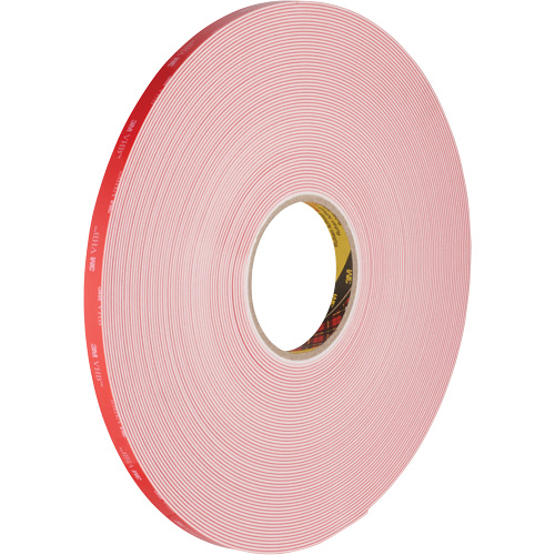 VHB Tape, 32.9 m (108') L x 12.7 mm (1/2") W, 62 mils, Acrylic Canadian Safety Group Inc.