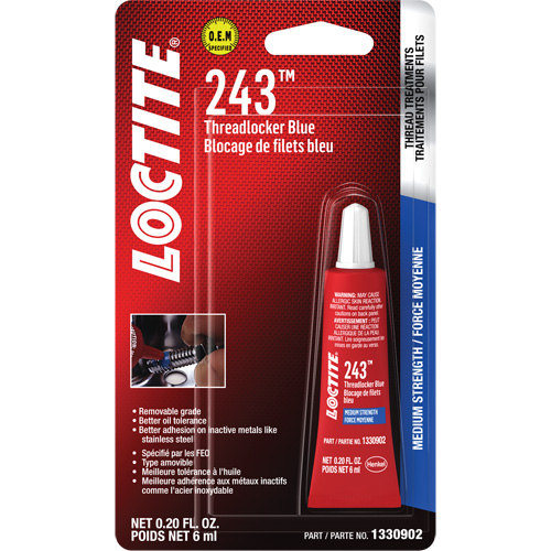 Compos&eacute; de blocage 243, Bleu, Moyen, 6 ml, Tube Canadian Safety Group Inc.