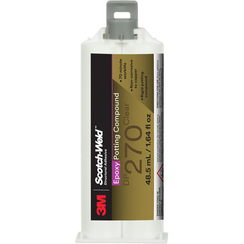 Scotch-Weld Epoxy Potting Compound, 1.7 fl. oz./48.5 ml, Dual Cartridge, Two-Part, Clear Canadian Safety Group Inc.