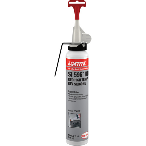 Adh&eacute;sif mastic d'&eacute;tanch&eacute;it&eacute; &agrave; base de silicone r&eacute;sistant aux variations de temp&eacute;rature &eacute;lev&eacute;e Superflex, Canette a&eacute;rosol, Rouge Canadian Safety Group Inc.
